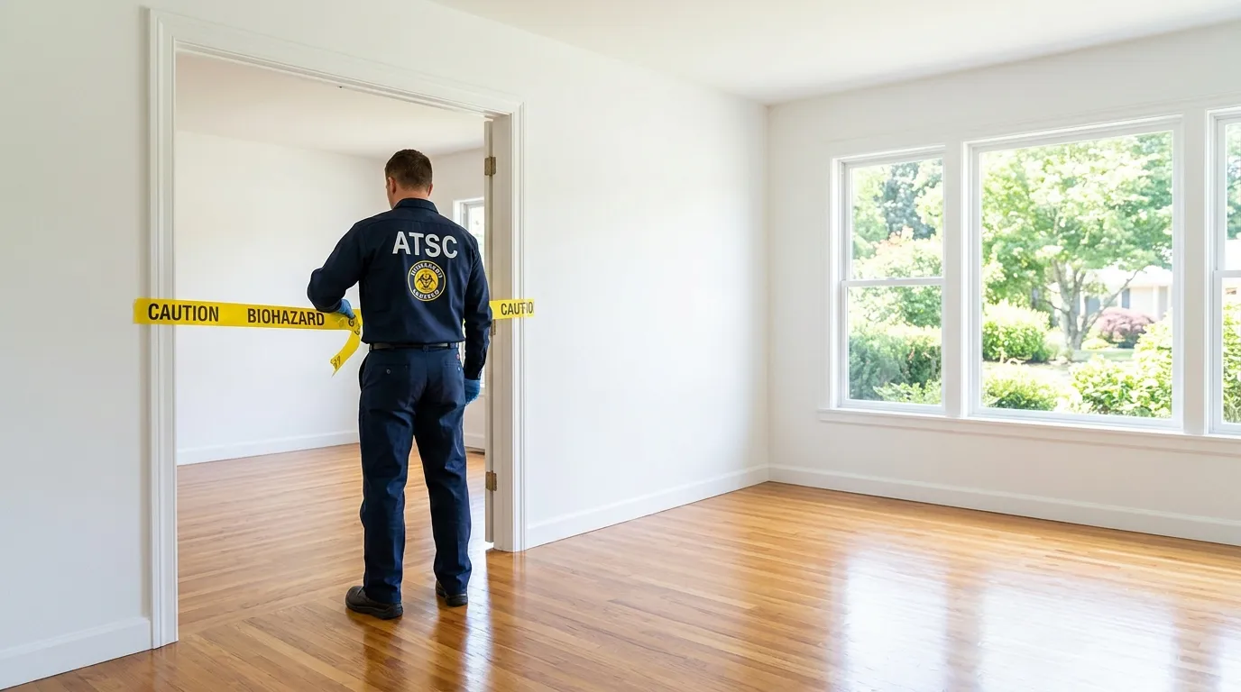 Certified biohazard cleanup crew performing Crime Scene Cleanup in La Grange